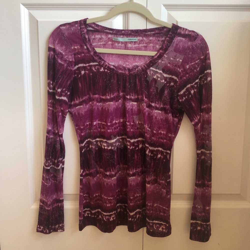 Maurices purple long-sleeve shirt